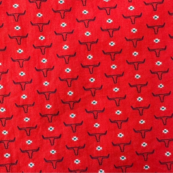 Mens Ariat Stanton Print Classic Fit Short Sleeve Shirt Button Up Size Large - Picture 6 of 10